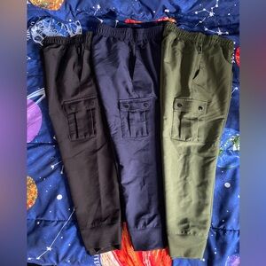 Reebok Boys Size 4/5 Cargo Joggers Bundle of 3